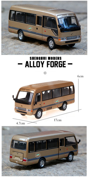 1:32 Toyota Coaster Diecast Bus Model - Alloy Toy Vehicle for Gifts