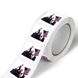 500Pcs/Roll Trump 2024 Keep Fighting Stickers – 2.0cm Self-Adhesive Labels