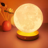 Rotating Sleeping Moon Small Night Lamp