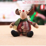 Santa Claus Doll Chirstmas Decorations Home 2024 Decor Table Elk Doll Christmas Ornaments Xmas Navidad Gifts Happy New Year 2025