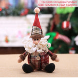 Santa Claus Doll Chirstmas Decorations Home 2024 Decor Table Elk Doll Christmas Ornaments Xmas Navidad Gifts Happy New Year 2025