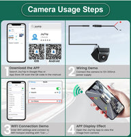 GreenYi HD 720P 170 Degree Fisheye Wireless 5G WiFi Car RV Truck DVR Recorder Rear View Reverse Camera For iPhone and Android Phone