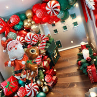 Christmas Balloon Garland Kit – Party Decor with Santa & Gifts