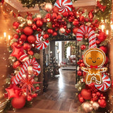 Christmas Balloon Garland Kit – Party Decor with Santa & Gifts