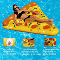 Giant Pizza Slice Pool Float: The Perfect Beach Lounge for Swimming Parties & Beach Entertainment! inflatable toys ，gathering