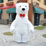 Giant Polar Bear Inflatable Costume Street Funny Panda Mascot Costume Party Cosplay Furry Plush Doll Inflatable Mascot Costume