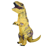 T Rex Velociraptor Inflatable Costume Mascot Cosplay Tirano Saurio Rex Dino Halloween For Women Men Kid Cosplay Funny Suit