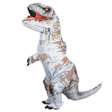 T Rex Velociraptor Inflatable Costume Mascot Cosplay Tirano Saurio Rex Dino Halloween For Women Men Kid Cosplay Funny Suit