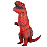 T Rex Velociraptor Inflatable Costume Mascot Cosplay Tirano Saurio Rex Dino Halloween For Women Men Kid Cosplay Funny Suit