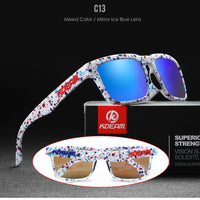 KDEAM 2022 Square Men's Polarized Sunglasses Outdoors Lifestyle Coating Sun Glasses New Matching Colors With Box