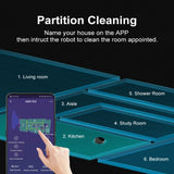 ABIR X8 Robot Vacuum Cleaner ,Laser System, Multiple Floors Maps, Zone Cleaning, Restricted Area Setting for Home Carpet Washing Jack's Clearance