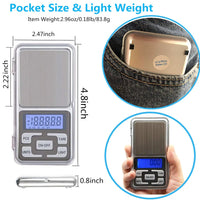 Mini Scale 500g/300g/200g/100g X 0.01g /0.1g Accuracy Electronic Digital Precision Jewelry Scales Pocket Scale Balance for gold