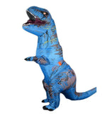 T Rex Velociraptor Inflatable Costume Mascot Cosplay Tirano Saurio Rex Dino Halloween For Women Men Kid Cosplay Funny Suit