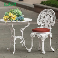 Antique Aluminium Garden Tables and Chairs Set