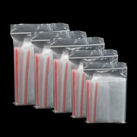 100pcs Small Zip Lock Plastic Bags - Transparent Reclosable Vacuum Storage Bags Jack's Clearance