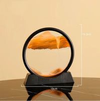 3D Moving Sand Art Picture Glass Craft Deep Sea Sand scape In Motion Display Flowing Sand Frame Sand Flowing Painting Gifts