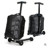 "21'' Scooter Suitcase with Wheels – Stylish Rolling Travel Luggage with Built-in Skateboard