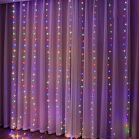 Christmas Lights Curtain Garland Merry Christmas Decorations For Home Christmas Ornaments Xmas Gifts Navidad 2024 New Year Decor