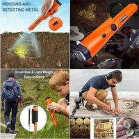 Handheld Metal Detector GP-pointer Pinpointing For Treasure Search Positioning Rod Waterproof Detecting With Bracelet LED Lights