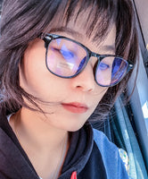 Square Finished Myopia Glasses Women Men Nearsighted Eyewear Anti blue light Glasses with Diopters Minus -1.0 -1.5 -2.5 -6.0