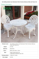 Antique Aluminium Garden Tables and Chairs Set