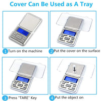 Mini Scale 500g/300g/200g/100g X 0.01g /0.1g Accuracy Electronic Digital Precision Jewelry Scales Pocket Scale Balance for gold