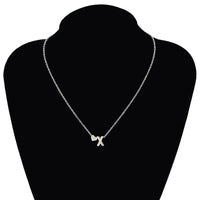 SUMENG Fashion Tiny Heart Dainty Initial Necklace Gold Silver Color Letter Name Choker  For Women Pendant Jewelry Gift