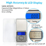 Mini Scale 500g/300g/200g/100g X 0.01g /0.1g Accuracy Electronic Digital Precision Jewelry Scales Pocket Scale Balance for gold