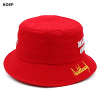 MAGA Red Bucket Hat – Trump 2024 Unisex Sun Cap