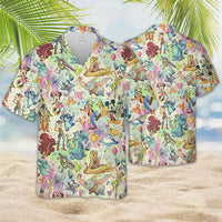 Mickey Mouse Hawaiian Shirt Unisex Casual Button-Up Beach Shirt