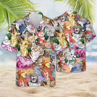 Mickey Mouse Hawaiian Shirt Unisex Casual Button-Up Beach Shirt