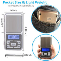 Mini Scale 500g/300g/200g/100g X 0.01g /0.1g Accuracy Electronic Digital Precision Jewelry Scales Pocket Scale Balance for gold