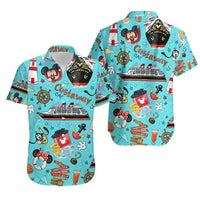 Miniso Castaway Cay Hawaiian Shirt Disney Cruise Line Unisex Button-Up Casual Beach Shirt