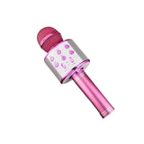 WS858 Professional Handheld Wireless Karaoke Microphone USB Speaker Microphone for Kids Music Player Singing Recorder KTV