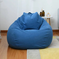 Lazy Sofa Cover Bean Bag Lounger Chair Sofa Seat Living Room Furniture Without Filler Beanbag Sofa Bed Pouf Puff Couch Tatami