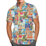 Miniso Castaway Cay Hawaiian Shirt Disney Cruise Line Unisex Button-Up Casual Beach Shirt