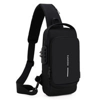 Men Multifunction Anti Theft USB Shoulder Bag Man Crossbody Cross Body Travel Sling Chest Bags Pack Messenger Pack Jack's Clearance