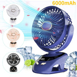 Small USB Clip On Fan, Portable Personal Clip Fan For Home Office Travel Bed Stroller Camping Outdoor Golf Cart Fan