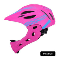 Outdoor Sports Children's Full Face Helmet Balance Bike Scooter Bike Riding Helmet Children's Helmet With Light And Insect Net