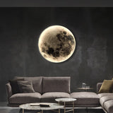 Nordic Modern Designer Art Minimalist Moon Wall Lamp Foyer Gallery Background Bedroom Bedside Roof Creative Decoration Hotel Bar