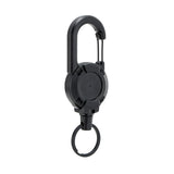 Retractable Heavy Duty Pull Reel Carabiner Key Chains Strong Steel Wire Rope Buckle Spring Key Ring Outdoor Sporty Keychain Tool