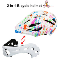 Outdoor Sports Children's Full Face Helmet Balance Bike Scooter Bike Riding Helmet Children's Helmet With Light And Insect Net