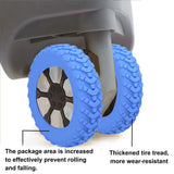 8pcs Travel Luggage Caster Shoes Silicone Suitcase Wheels Protection Cover Reduce Noise Trolley Box Casters Cover