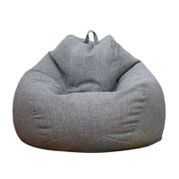 Large Small Lazy Sofas Cover Chairs without Filler Linen Cloth Lounger Seat Bean Bag Pouf Puff Couch Tatami Living Room Beanbags