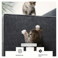 Wall Mounted Cat Scratching Pad Non slip Self adhesive Cat Scratching Board, Durable And Cuttable Indoor Furniture Protector