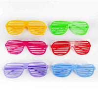 Neon 80s Party Glasses, Hats, Gloves - 8pcs