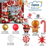 Christmas Balloon Garland Kit – Party Decor with Santa & Gifts