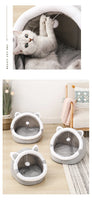 Cat Bed House Kennel Nest Round Pets Sleeping Cave Kitten Beds Pet Basket Cozy Kitten Lounger Cushion Cat House Tent Dog House