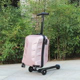 New Travel Skateboard suitcase,scooter trolley case,children's student carry on luggage with wheels Lazy rolling luggage box