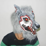 Halloween Cosplay Latex Horse Head Mask Set